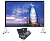 Outdoor Folding Roll Up fast fold projection screen For Cinema