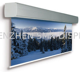 Customized Full HD Electric Projection Screens Metal Housing For Large Cinema